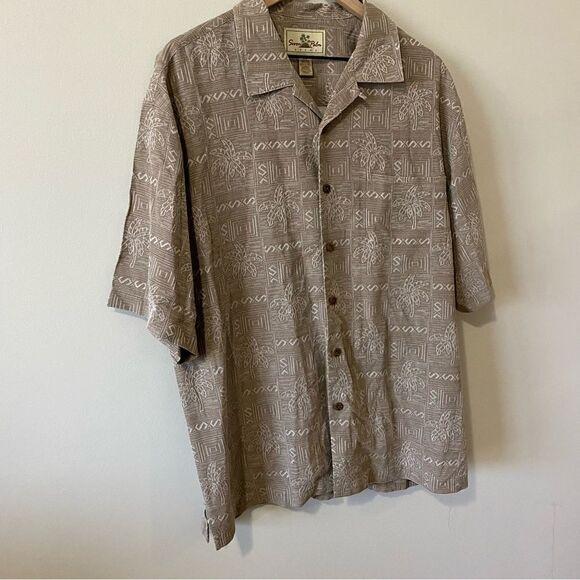 Seven Palm Silk Hawaiian button down - Picture 2 of 11